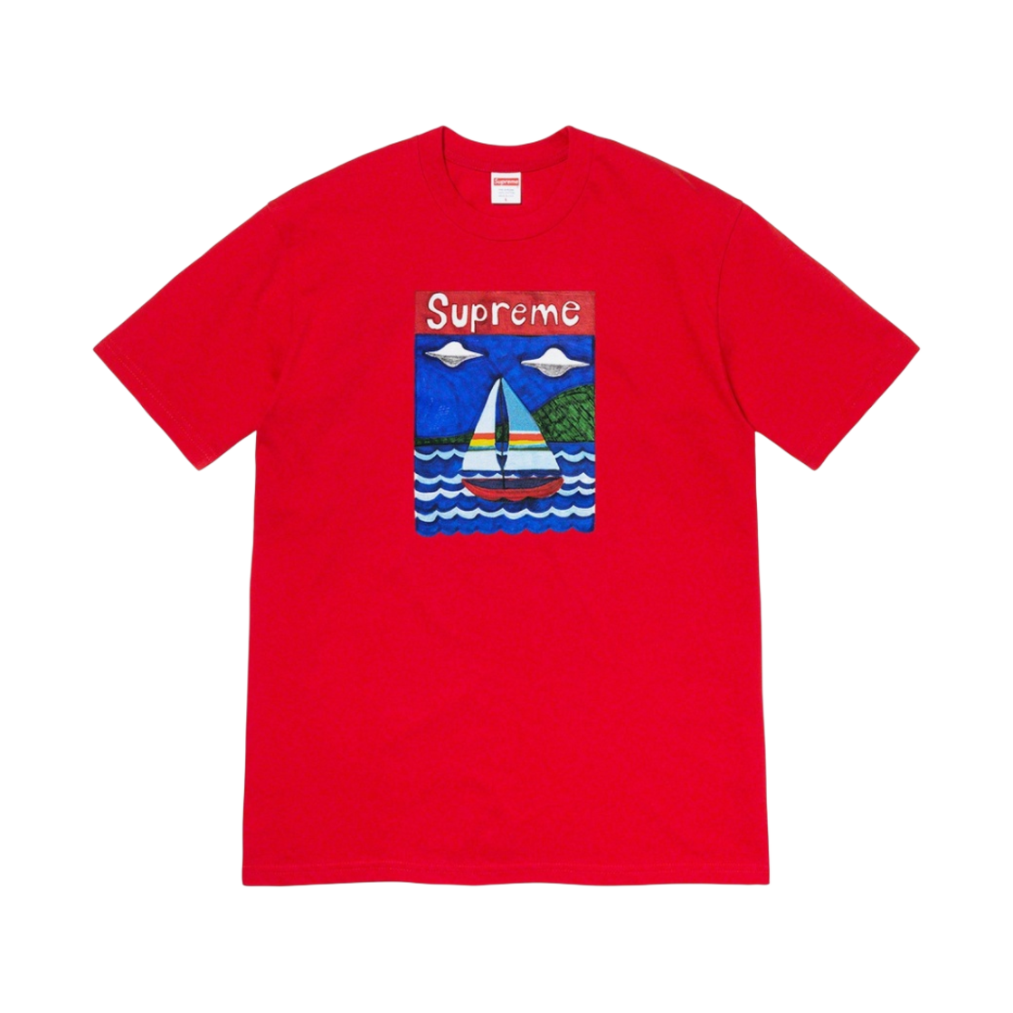 - Supreme Sailboat T-Shirt Red - 20SS