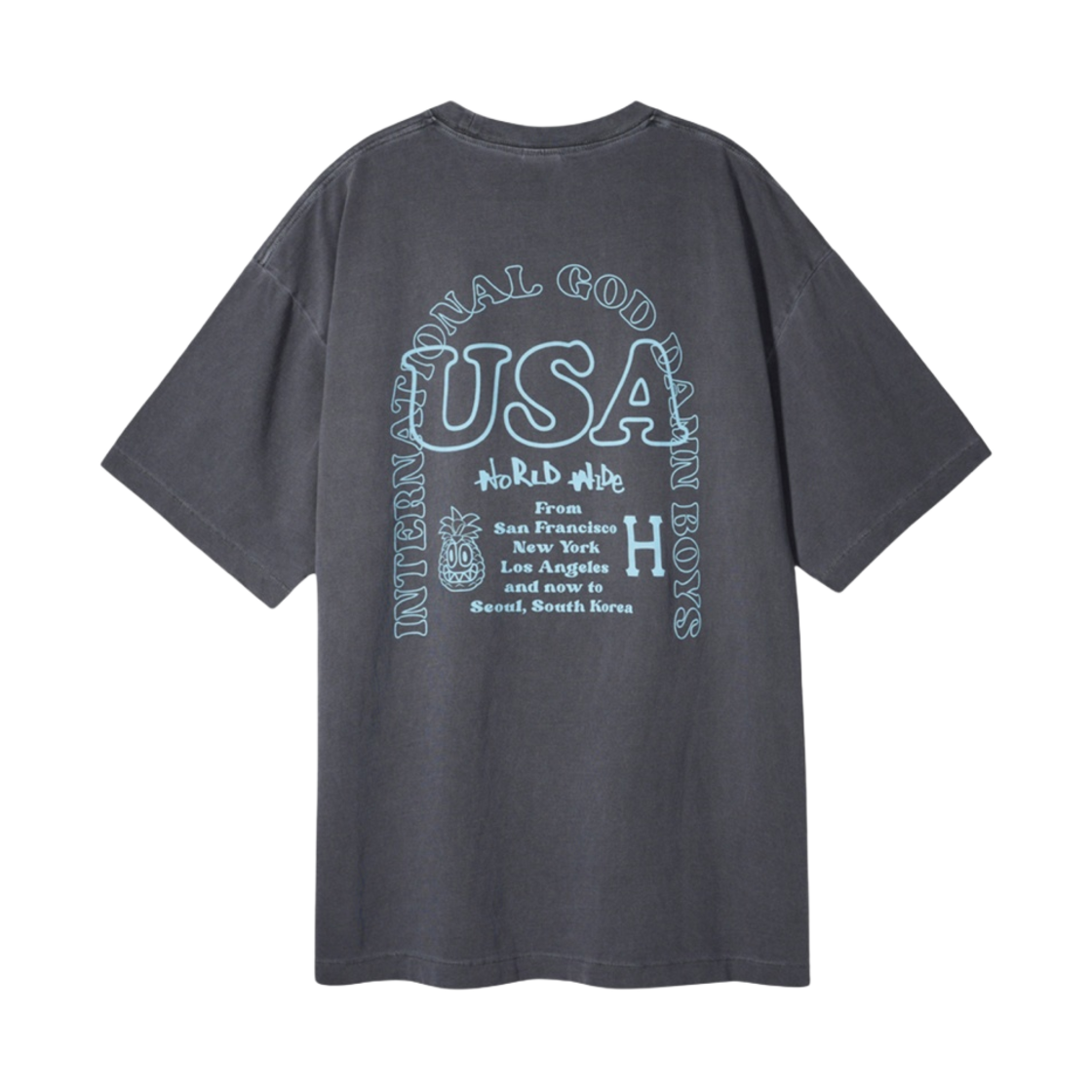 허프 x 레디 피나클 티셔츠 차콜(HUF x Reddy Pinnacle T-Shirt Charcoal) - 2