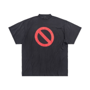 Balenciaga Music x BFRND Series Inside Out T-Shirt Oversized Black Faded