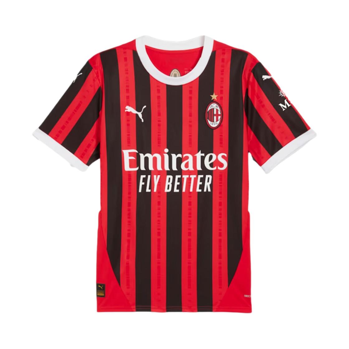 푸마 AC 밀란 2024/25 홈 저지 레드 블랙 (논 마킹 버전)(Puma AC Milan 2024/25 Home Jersey Red Black (Non Marking Ver.))