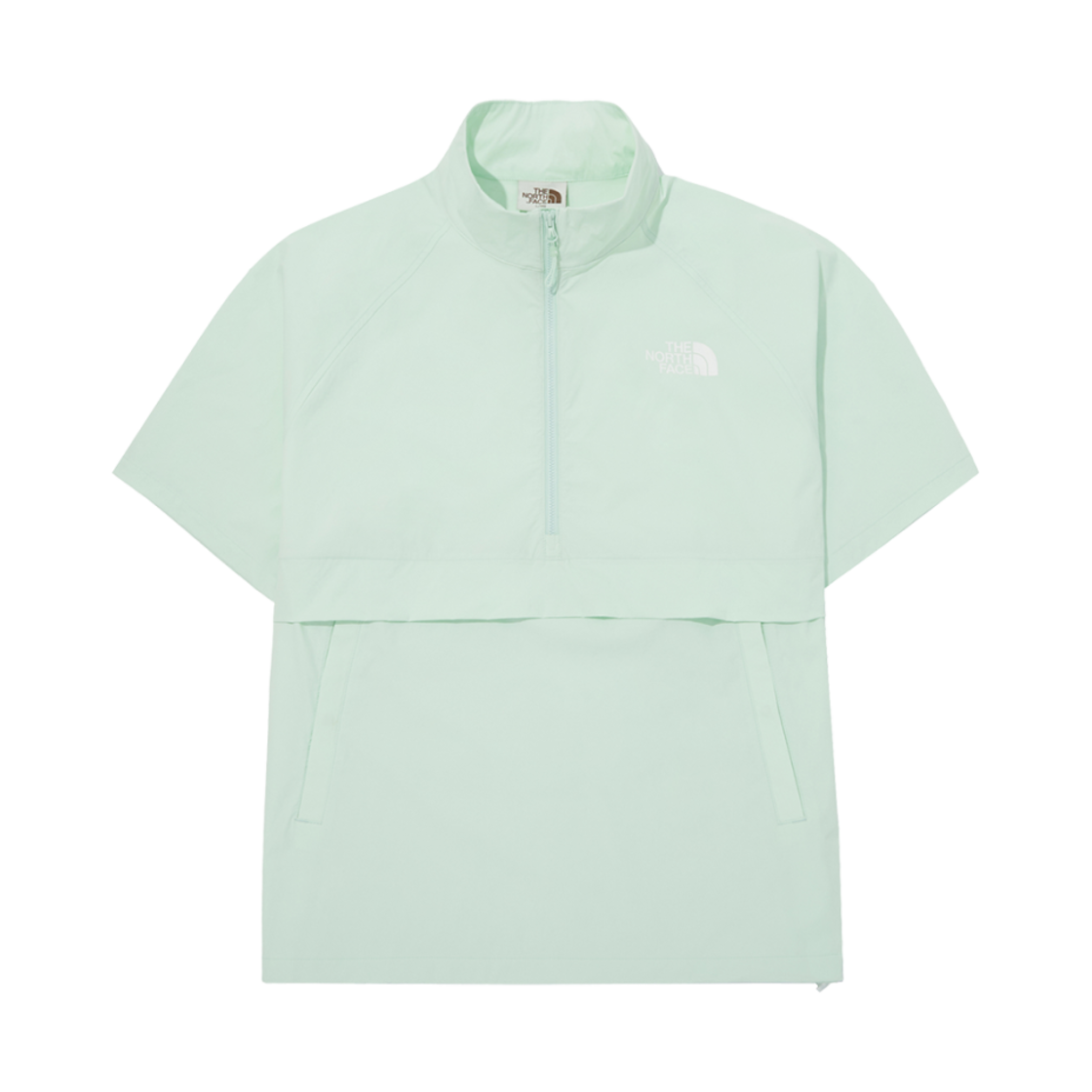 NT7KQ01N The North Face Ice Run Half Zip S/S T-Shirt Apple Green