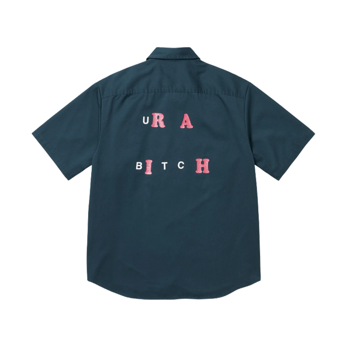 - Supreme Bitch S/S Work Shirt Navy - 25SS - #2