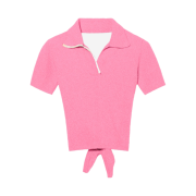 (W) Jacquemus Le Polo Shirt Bagnu Pink