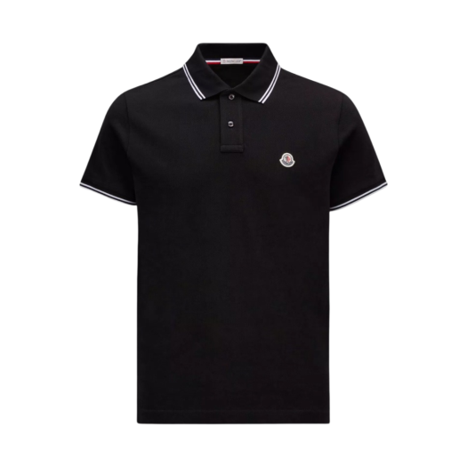 I1-091-8A00006-84556-999 Moncler Logo Polo Shirt Black - 23SS