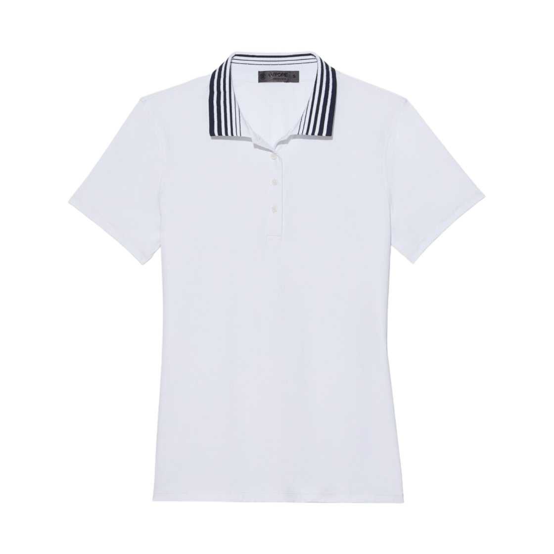 G4LS23K866 (W) G/Fore Pleated Collar Silky Tech Nylon Polo Snow