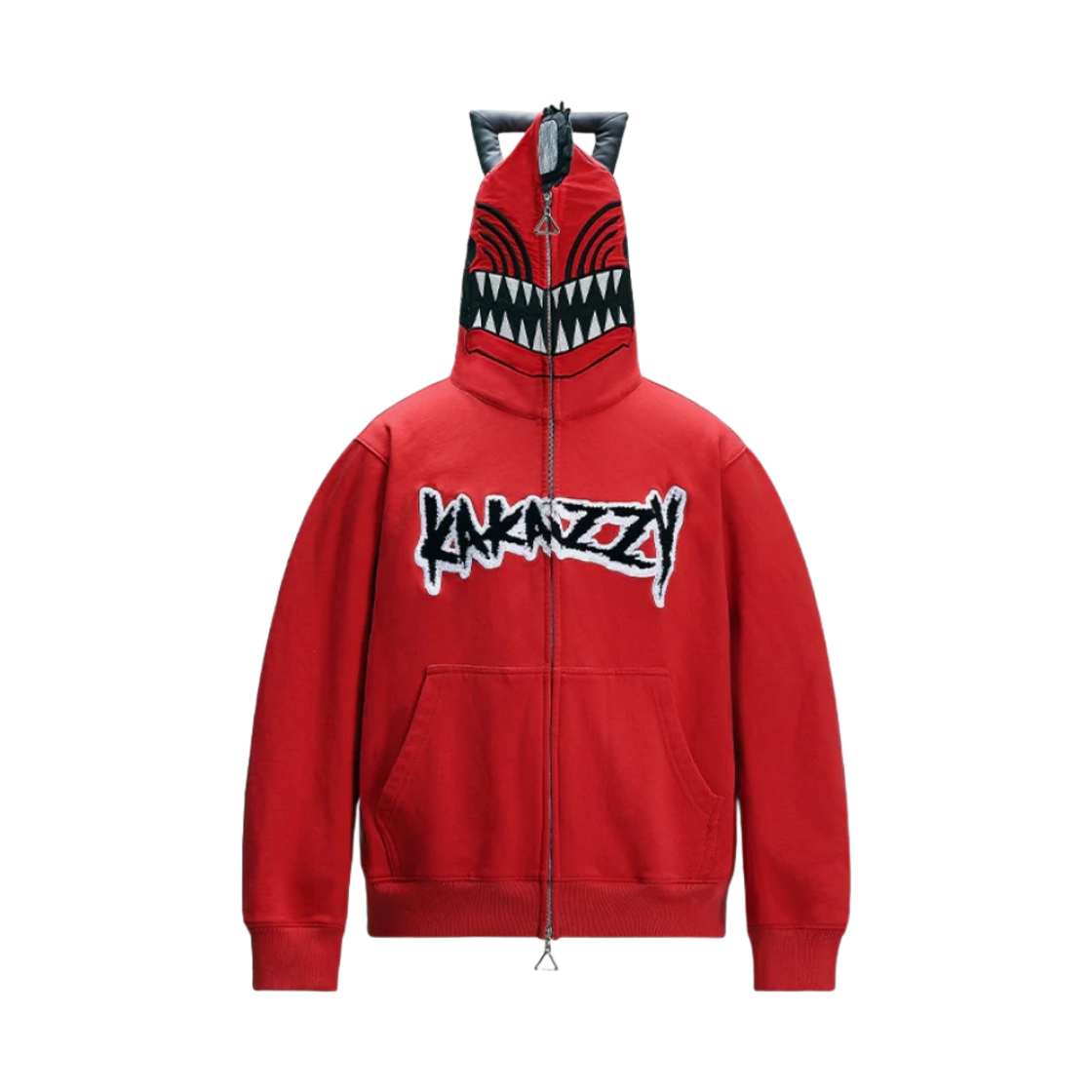 - Kakazzy Full Zip Hoodie Chainsaw Man Red