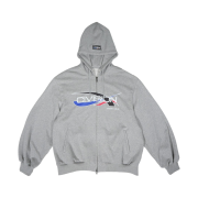 Civision by CSC Cycle Hoodie Zip-Up Grey
