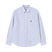 Heritage Floss Crest Striped Shirt Blue White