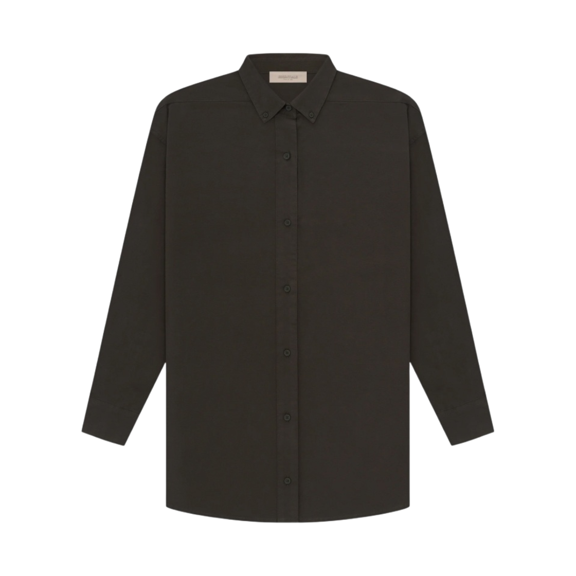 (W) 에센셜 롱슬리브 옥스포드 오프 블랙 - 23SS((W) Essentials LS Oxford Off Black - 23SS) - 1