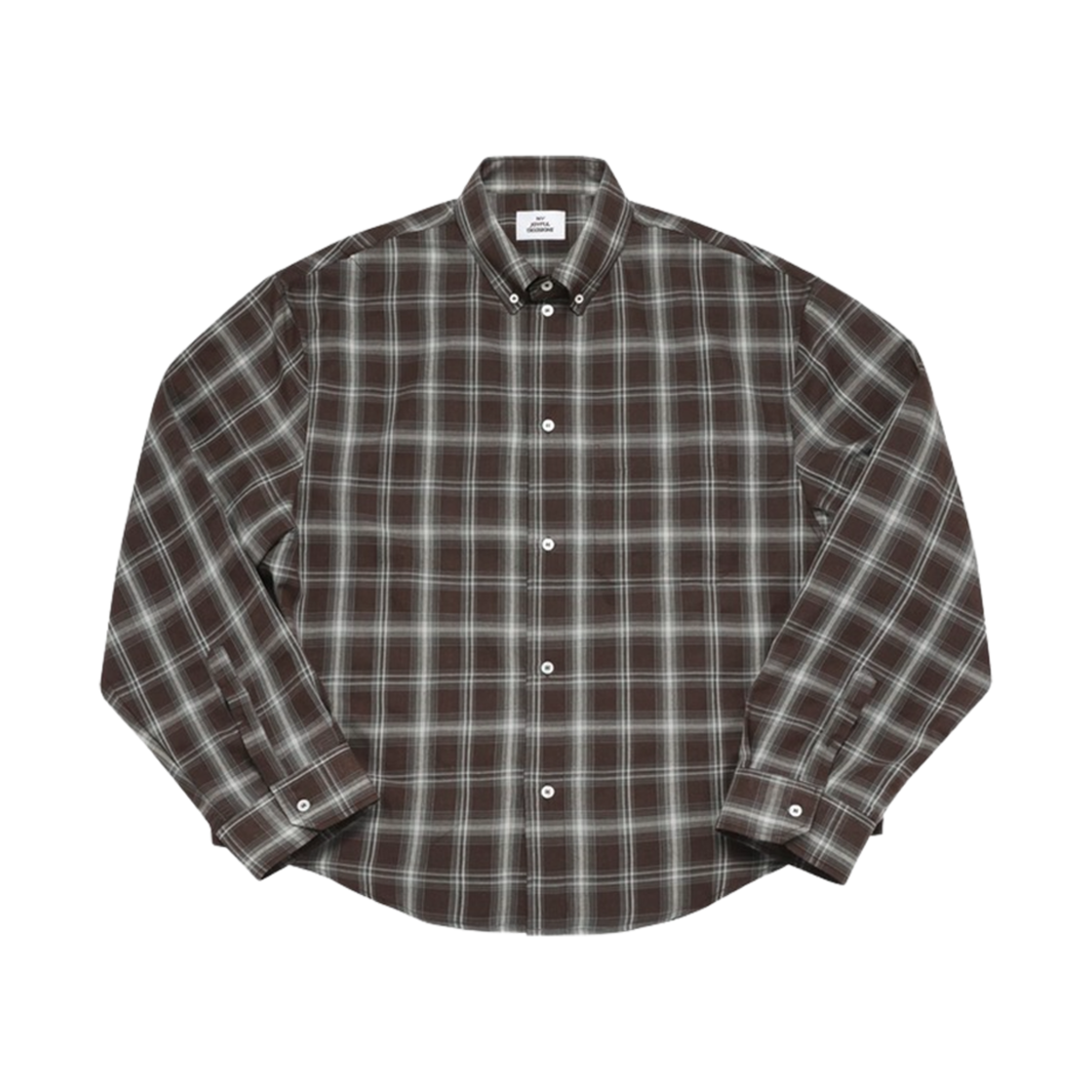 - MJD Cropped Check Shirt Choco Brown