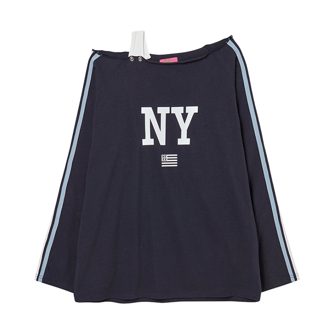 엔와이엑스엑스 오프 숄더 롱슬리브 네이비