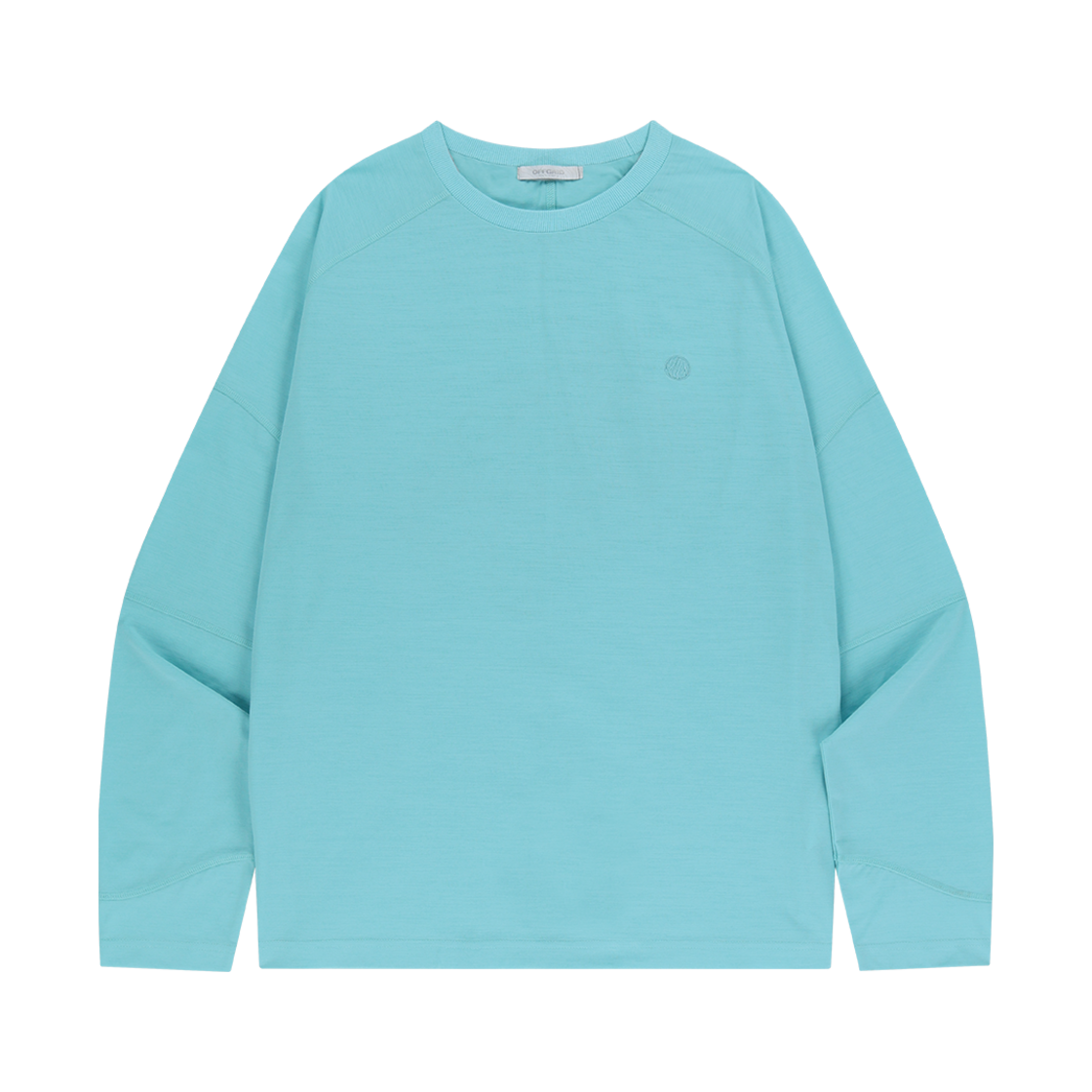 24Q3ODULT01BL OFFGRID Shield Graphic Sorona Raglan Long T-Shirt Blue