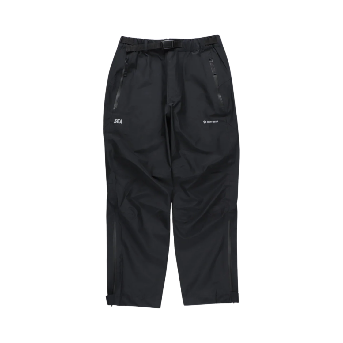 스노우 피크 x 윈드 앤 씨 고어텍스 레인 팬츠 블랙(Snow Peak x Wind and Sea Gore-Tex Rain Pant Black)