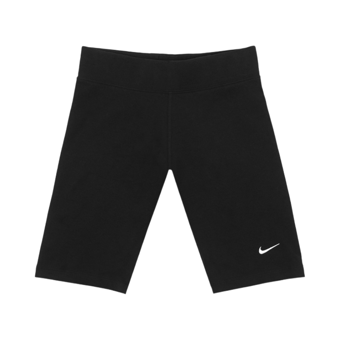 (W) 나이키 에센셜 미드 라이즈 바이크 쇼츠 블랙 - 아시아
