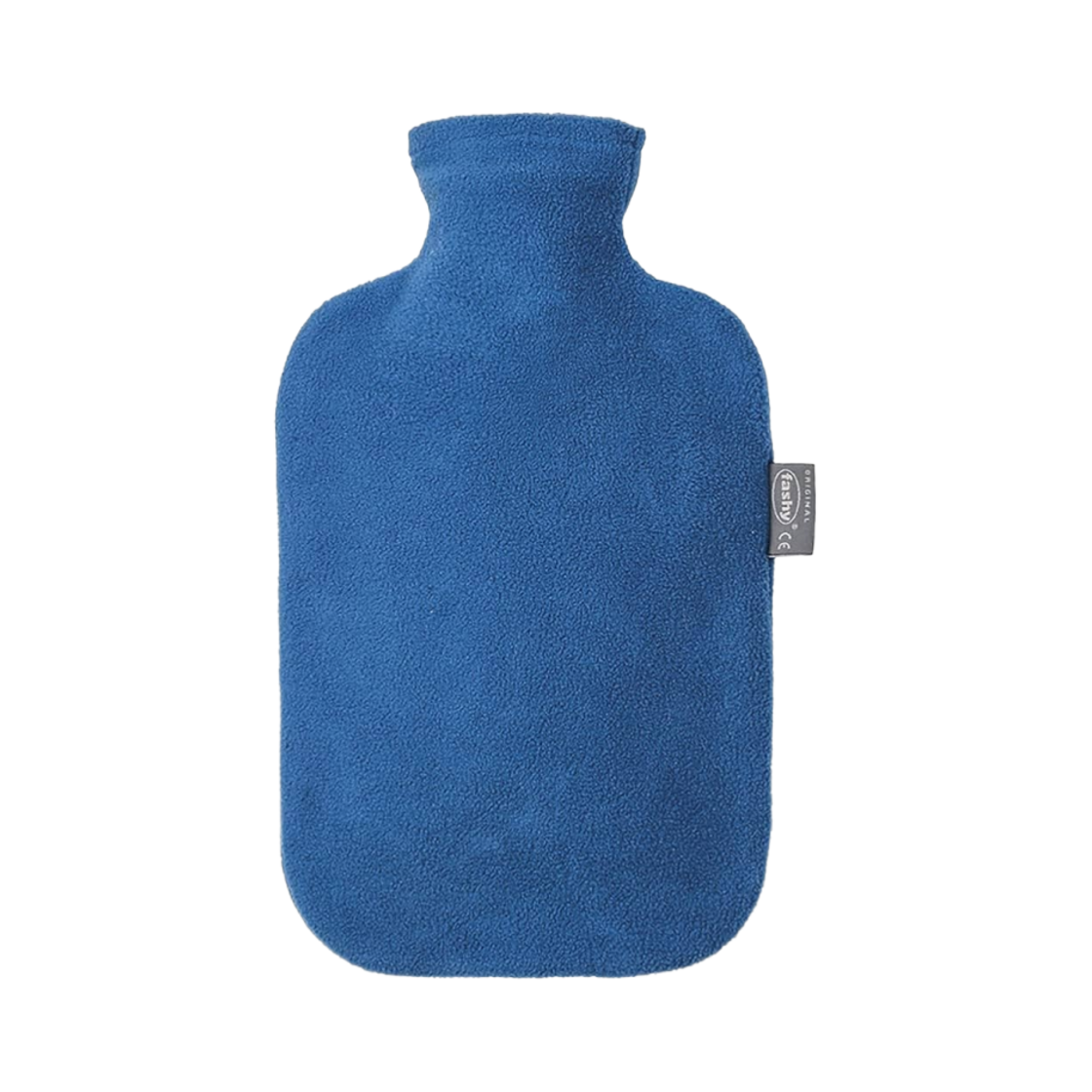 6530-54 Fashy Hot Water Bottle 2L with Fleece Cover Sapphire