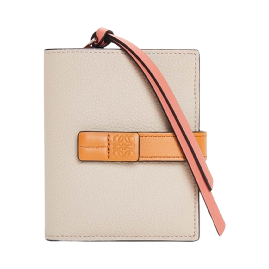 C660Z41X01-2463 Loewe Compact Zip Wallet in Soft Grained Calfskin Light Oat Honey