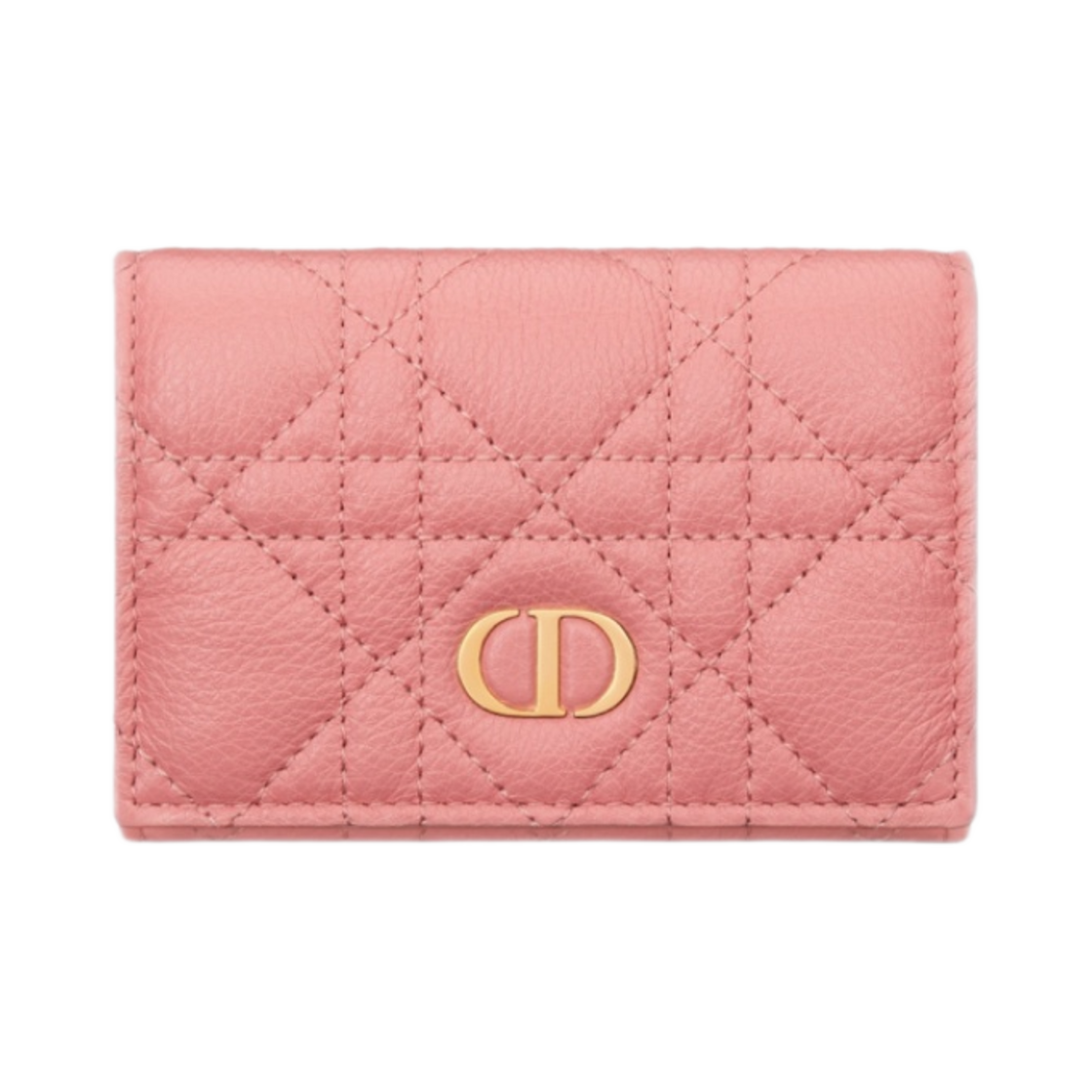 디올 카로 XS 지갑 라이트 핑크 서플 까나쥬 카프스킨(Dior Caro Xs Wallet Light Pink Supple Cannage Calfskin) - 1