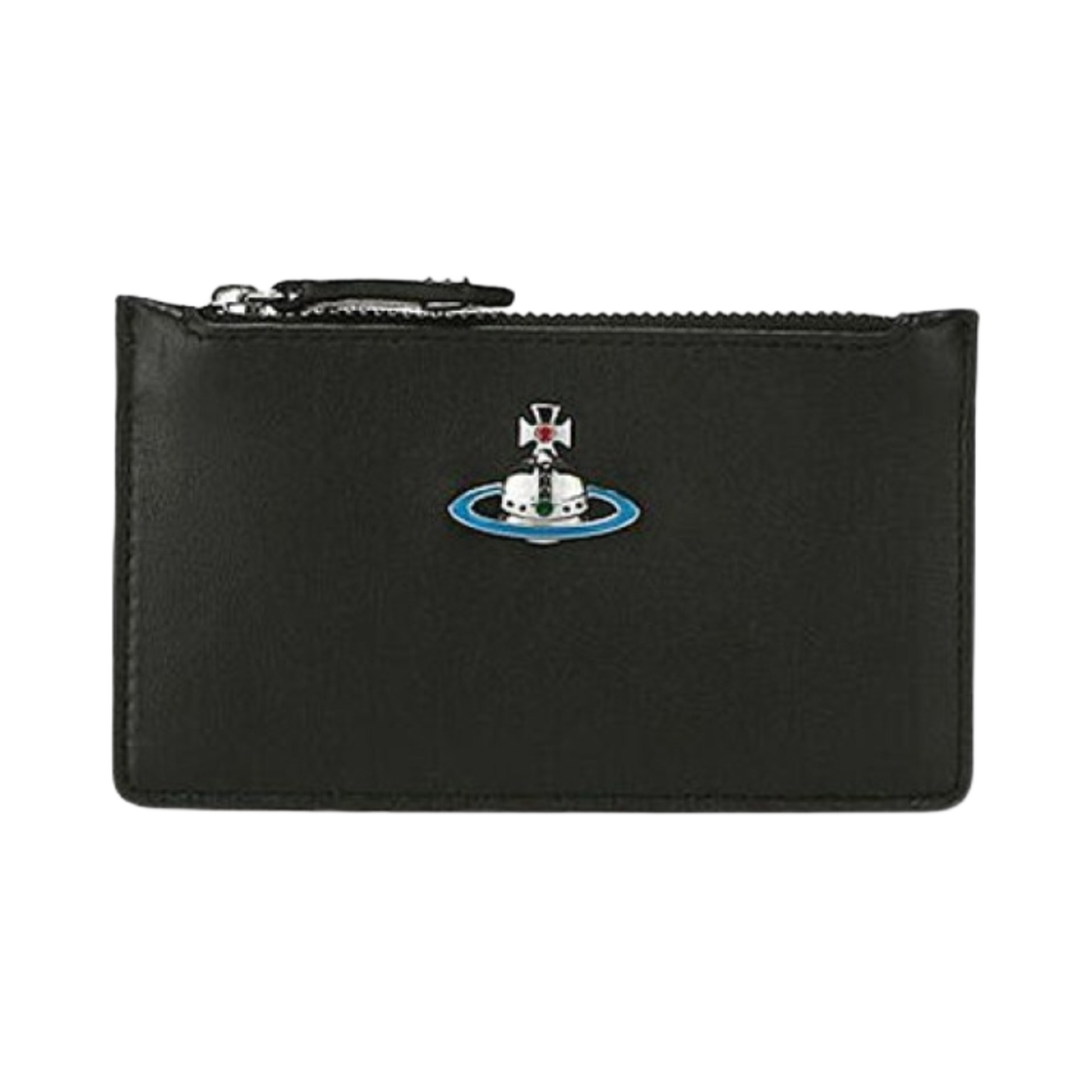 비비안 웨스트우드 나파 레더 스림 롱 카드 홀더 블랙(Vivienne Westwood Nappa Leather Slim Long Card Holder Black) - 1