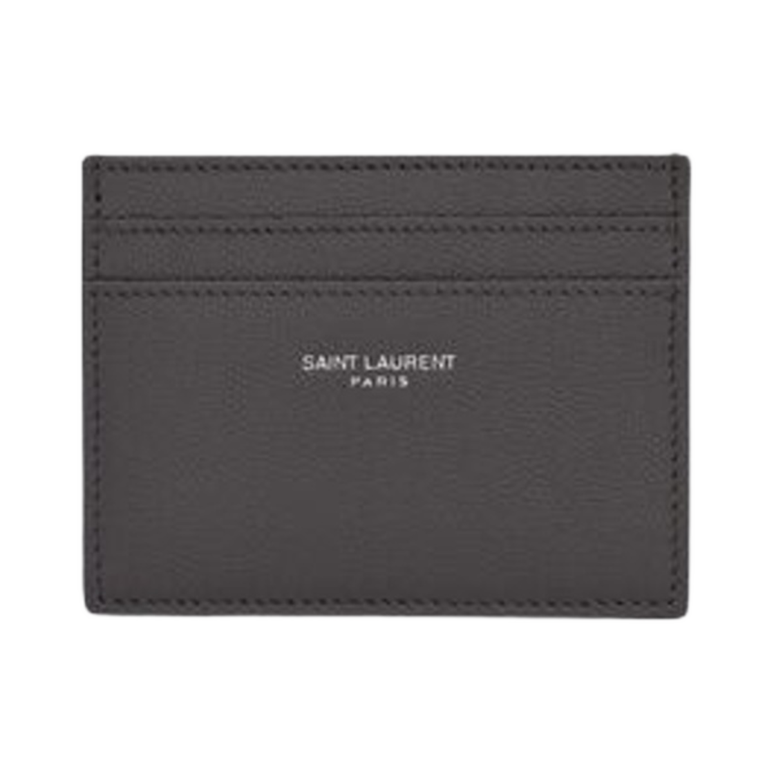 생로랑 파리 크레딧 카드 케이스 그레인 드 뿌드르 엠보스 레더 스톰(Saint Laurent Paris Credit Card Case in Grain De Poudre Embossed Leather Storm) - 1