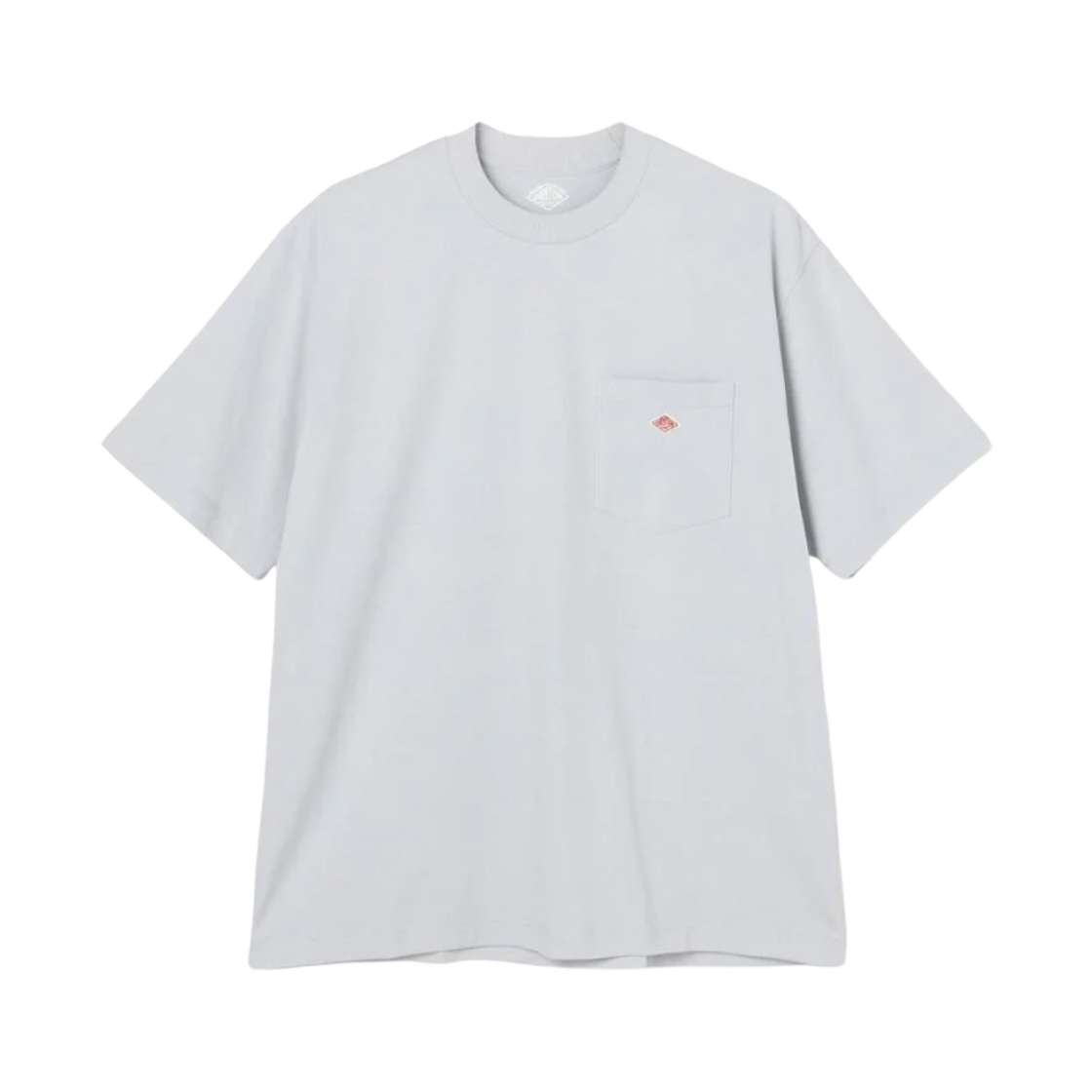 단톤 플레인 숏슬리브 포켓 티셔츠 삭스 블루(Danton Plain Short Sleeve Pocket T-Shirt Sax Blue)