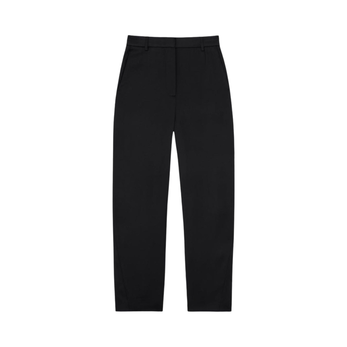 (W) 토템 트위스트 심 트라우저 울 블랙((W) Toteme Twisted Seam Trousers Wool Black) - 1