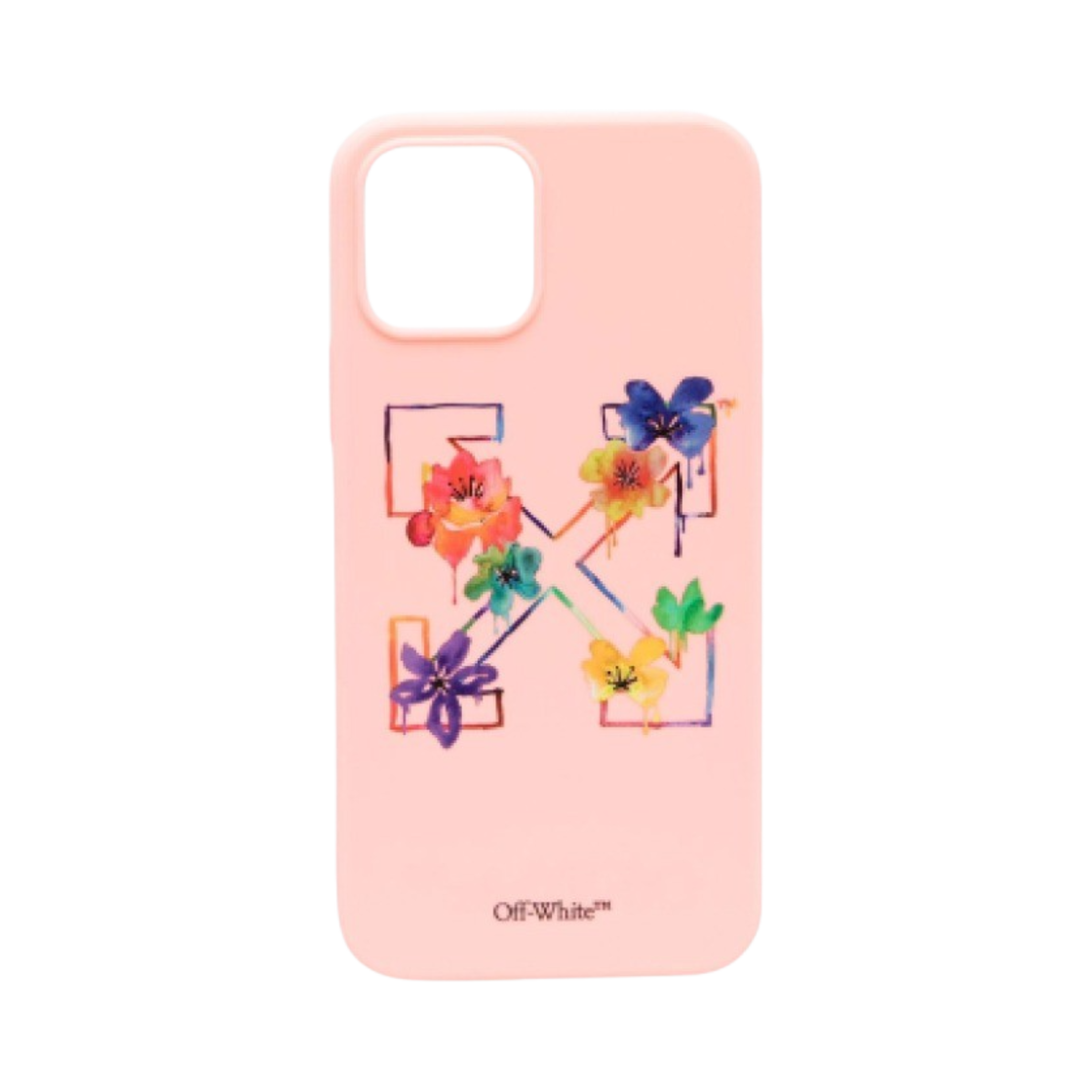 오프화이트 플로랄 애로우 아이폰 12 프로 케이스 핑크(Off-White Floral Arrow iPhone 12 Pro Case Pink)