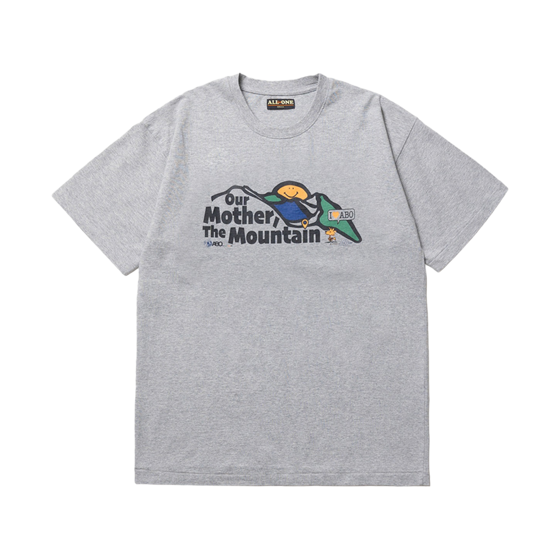 에이비오 마더 티셔츠 멜란지 그레이(ABO Mother T-Shirt Melange Gray)