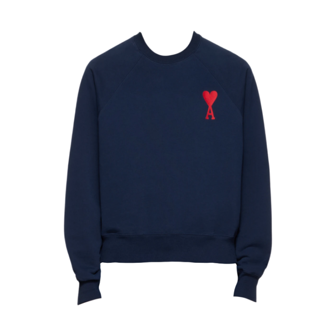 아미 빅 하트 로고 오버사이즈 스웨트셔츠 네이비 - 에센스 한정(AMI de Coeur Oversized Sweatshirt Navy - Ssense Exclusive) - 1