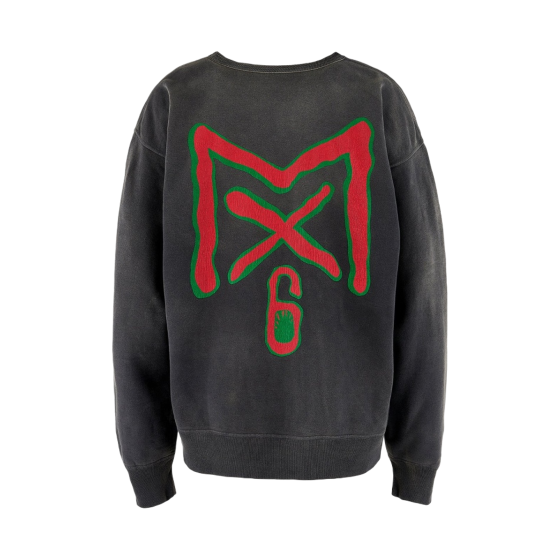 세인트 마이클 MX6 크루넥 스웨트셔츠 블랙 - 23AW(Saint Mxxxxxx MX6 Crew Neck Sweatshirt Black - 23AW) - 2