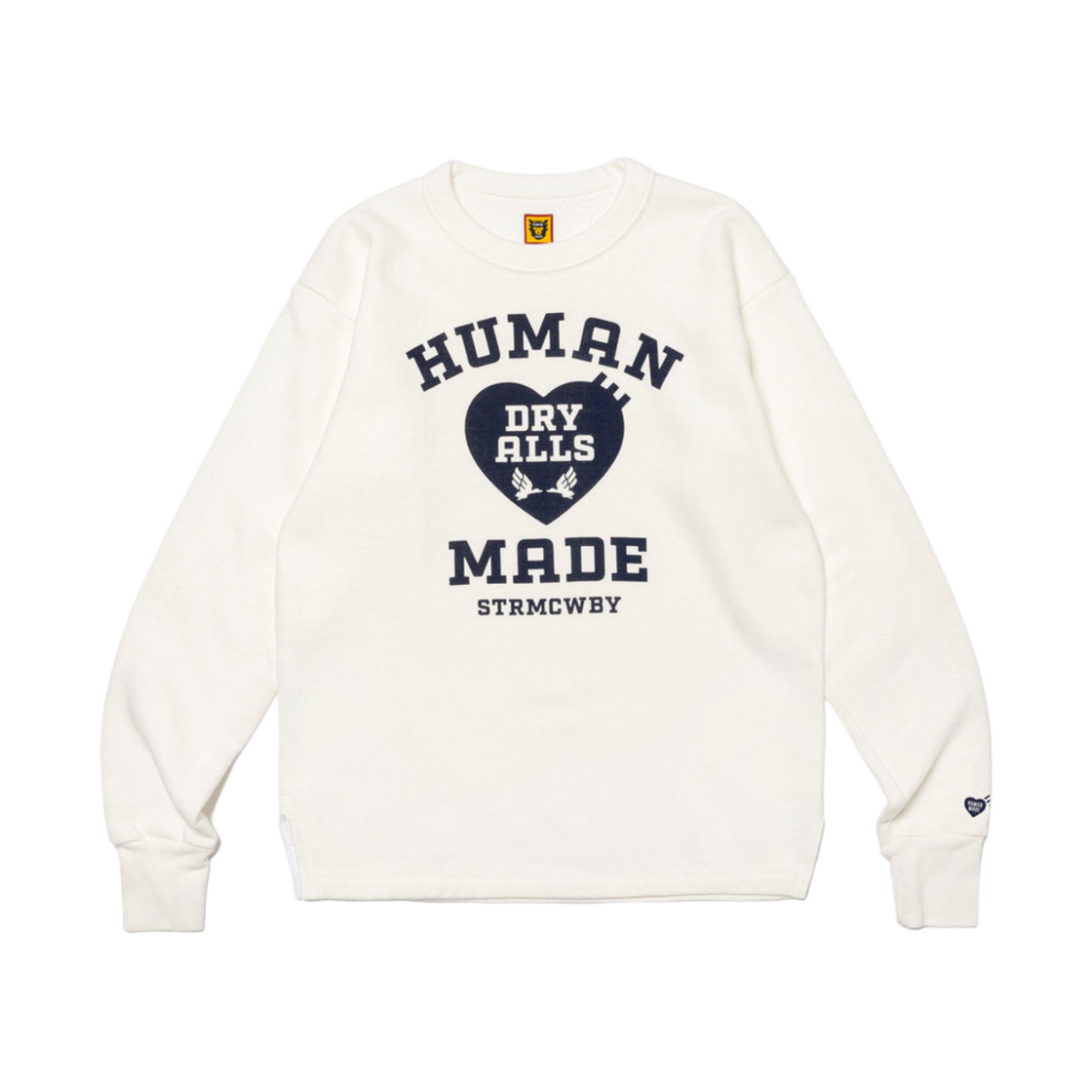 휴먼 메이드 밀리터리 스웨트셔츠 화이트(Human Made Military Sweatshirt White)