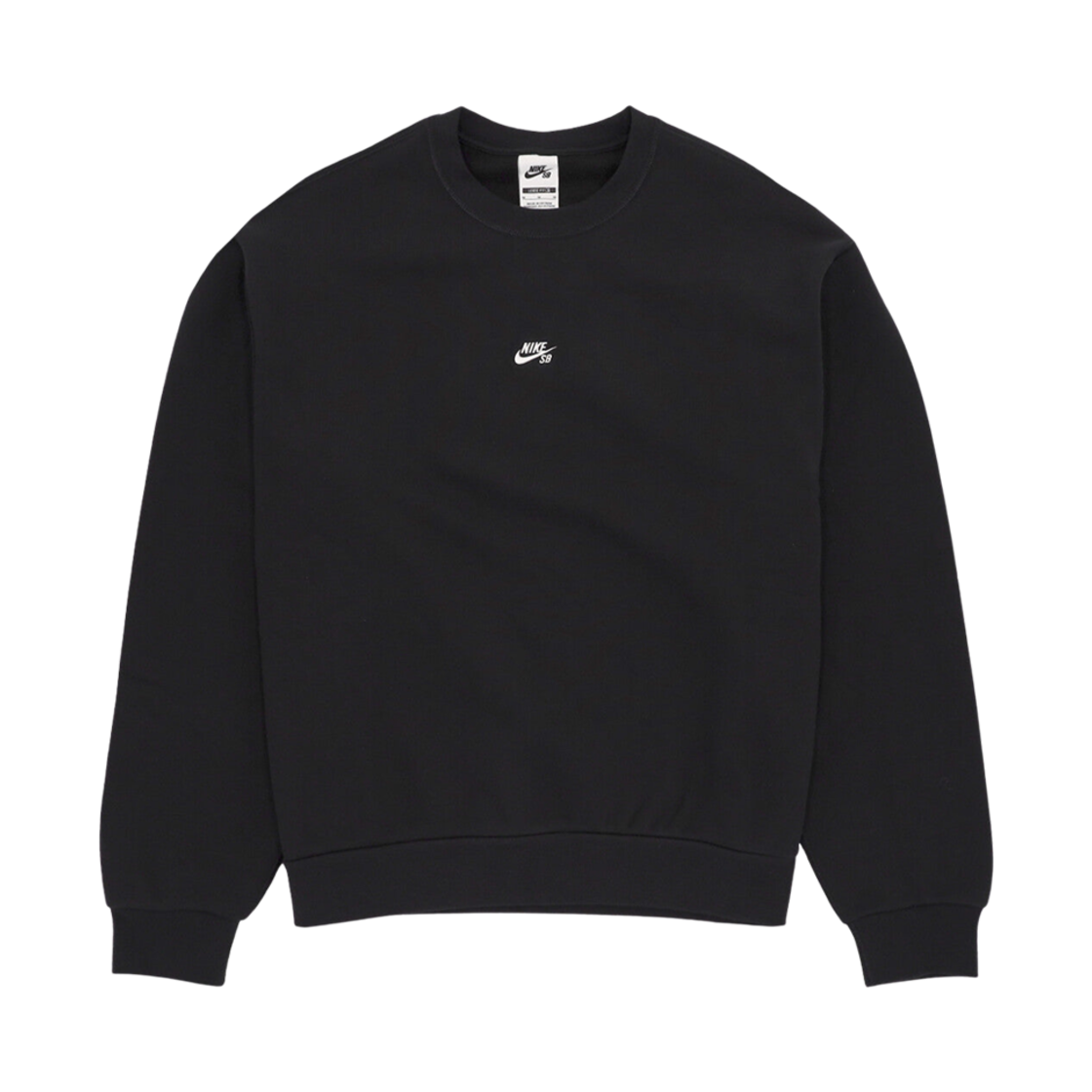 FV7354-010 Nike SB Fleece Skateboarding Crew Black White - Asia