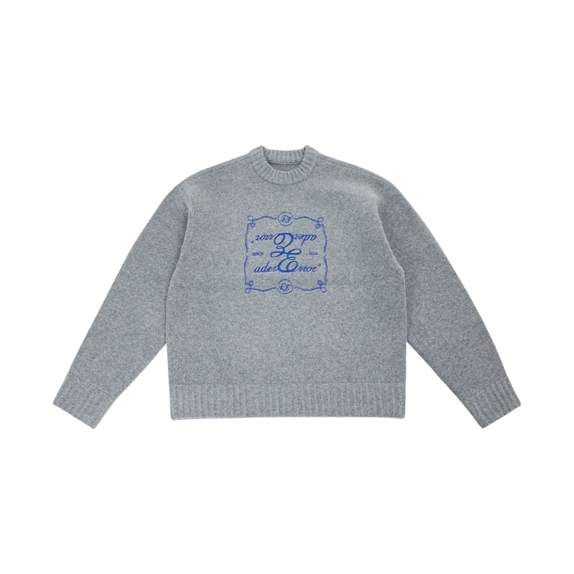 BLAFWLK14GR Ader Error Decal Logo Knit Grey