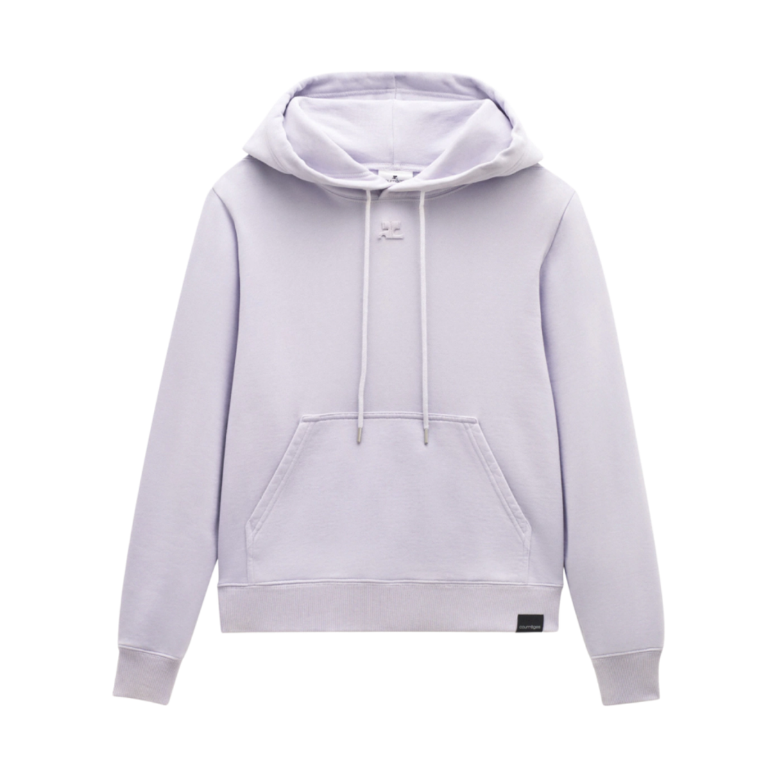 (W) 꾸레쥬 베이직 후드 라벤더 퐁세((W) Courreges Basic Hoodie Lavande Fonce) - 1