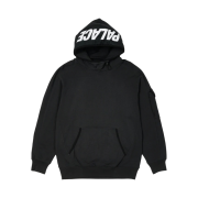 Palace Giant Woven Label Hood Black - 22SS