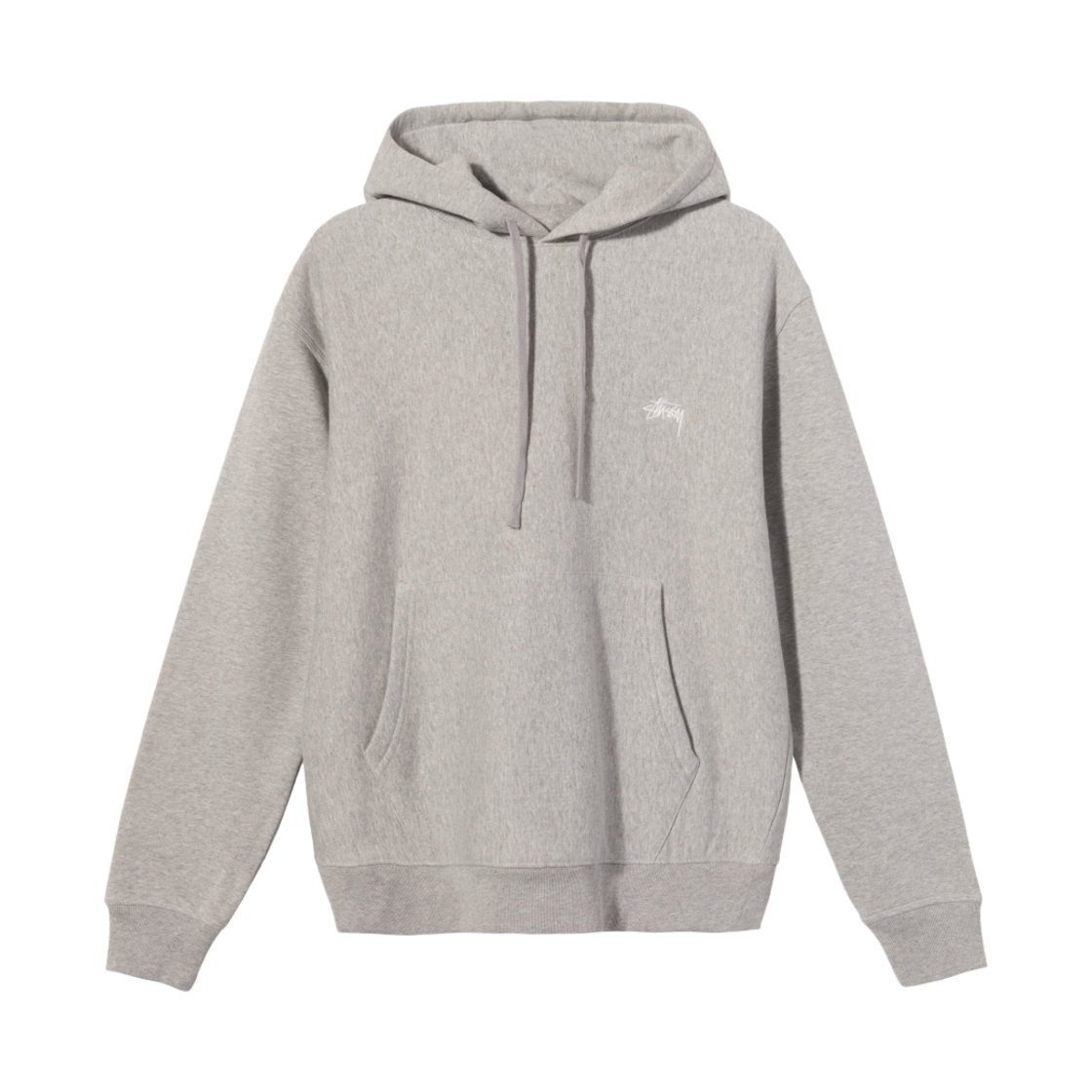 스투시 오버다이드 후드 그레이 헤더 2021