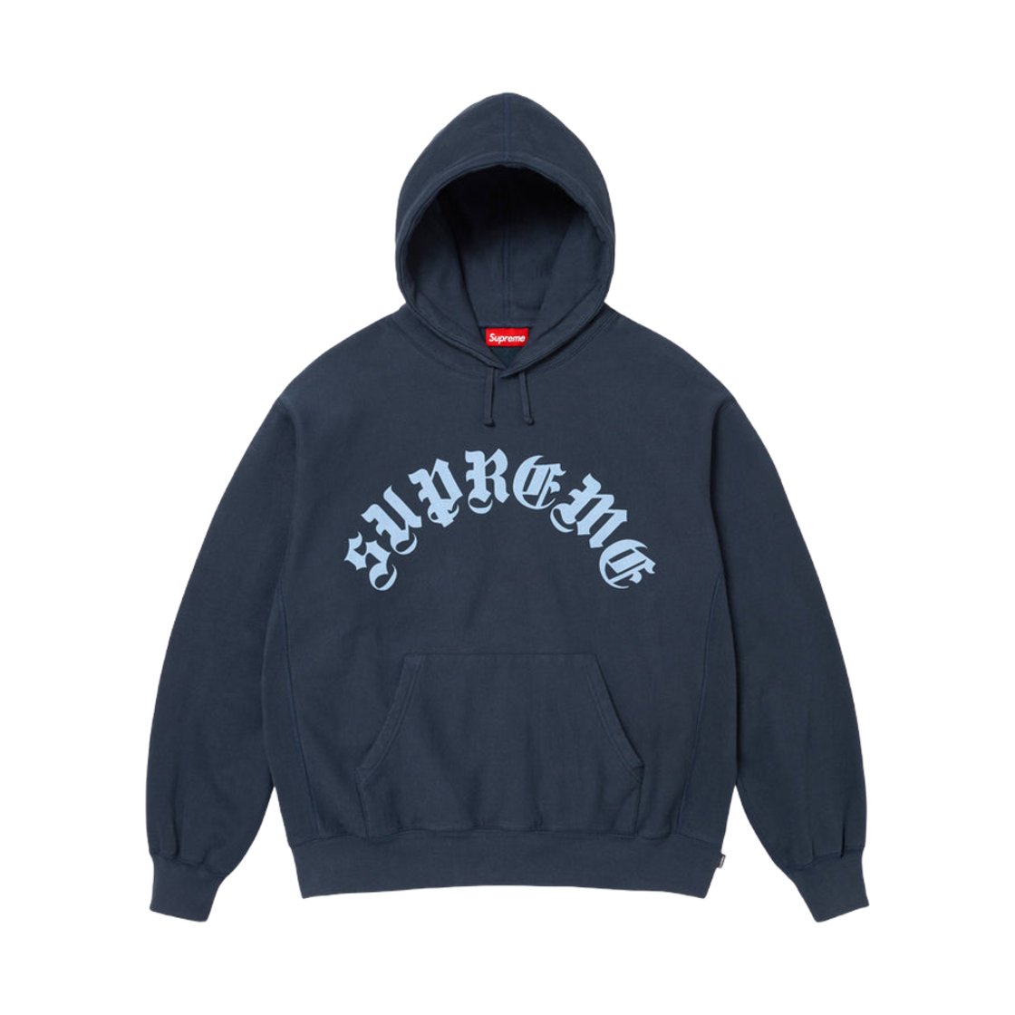 - Supreme Printed Arc Hooded Sweatshirt Navy - 24FW