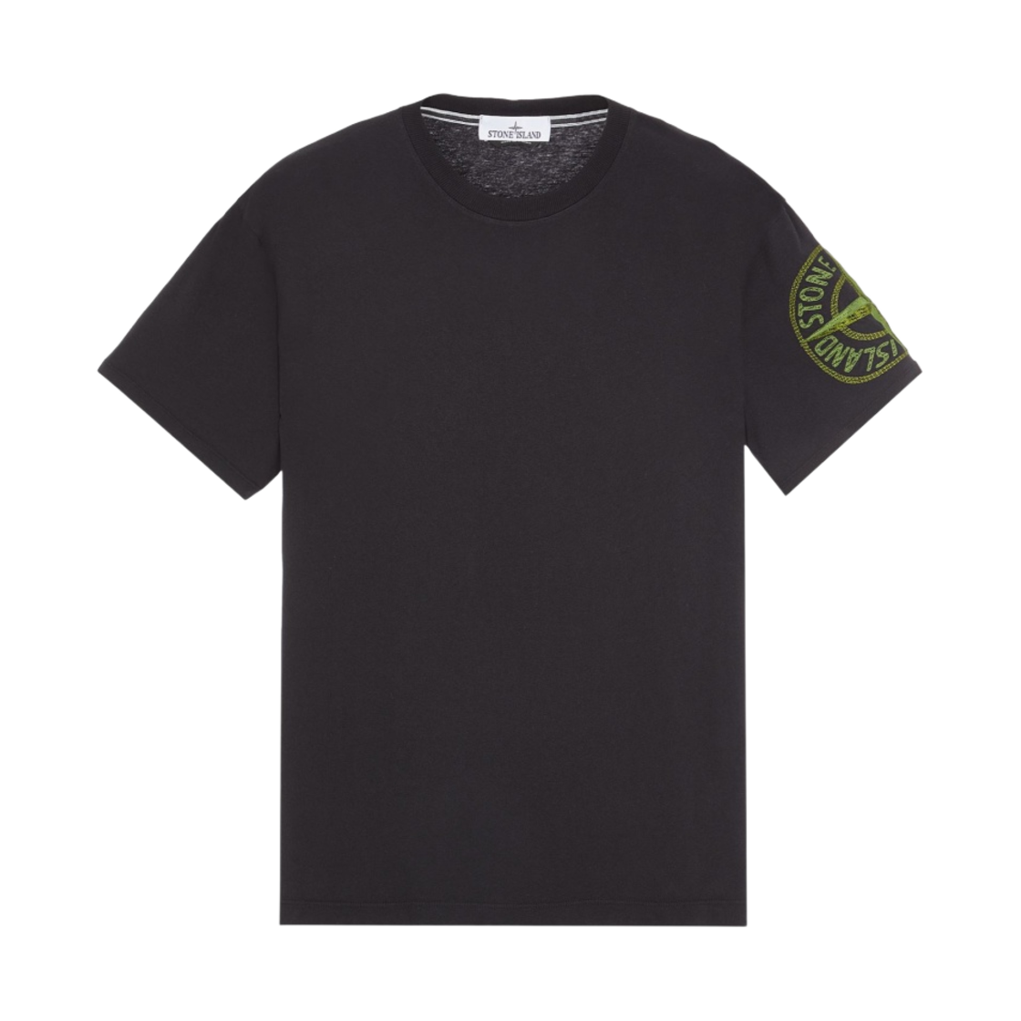 스톤 아일랜드 21578 20/1 스티치 원 자수 티셔츠 블랙 - 23SS(Stone Island 21578 20/1 Stitches One Embroidery T-Shirt Black - 23SS) - 1