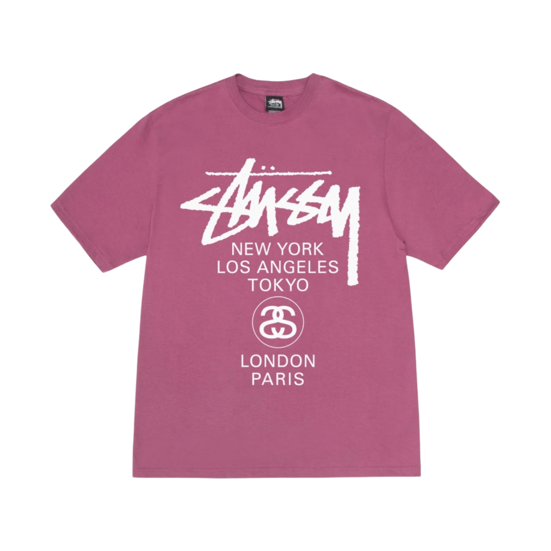스투시 월드투어 티셔츠 베리 2024(Stussy World Tour T-Shirt Berry 2024)