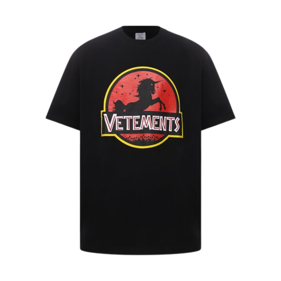 베트멍 와일드 유니콘 티셔츠 블랙(Vetements Wild Unicorn T-Shirt Black)