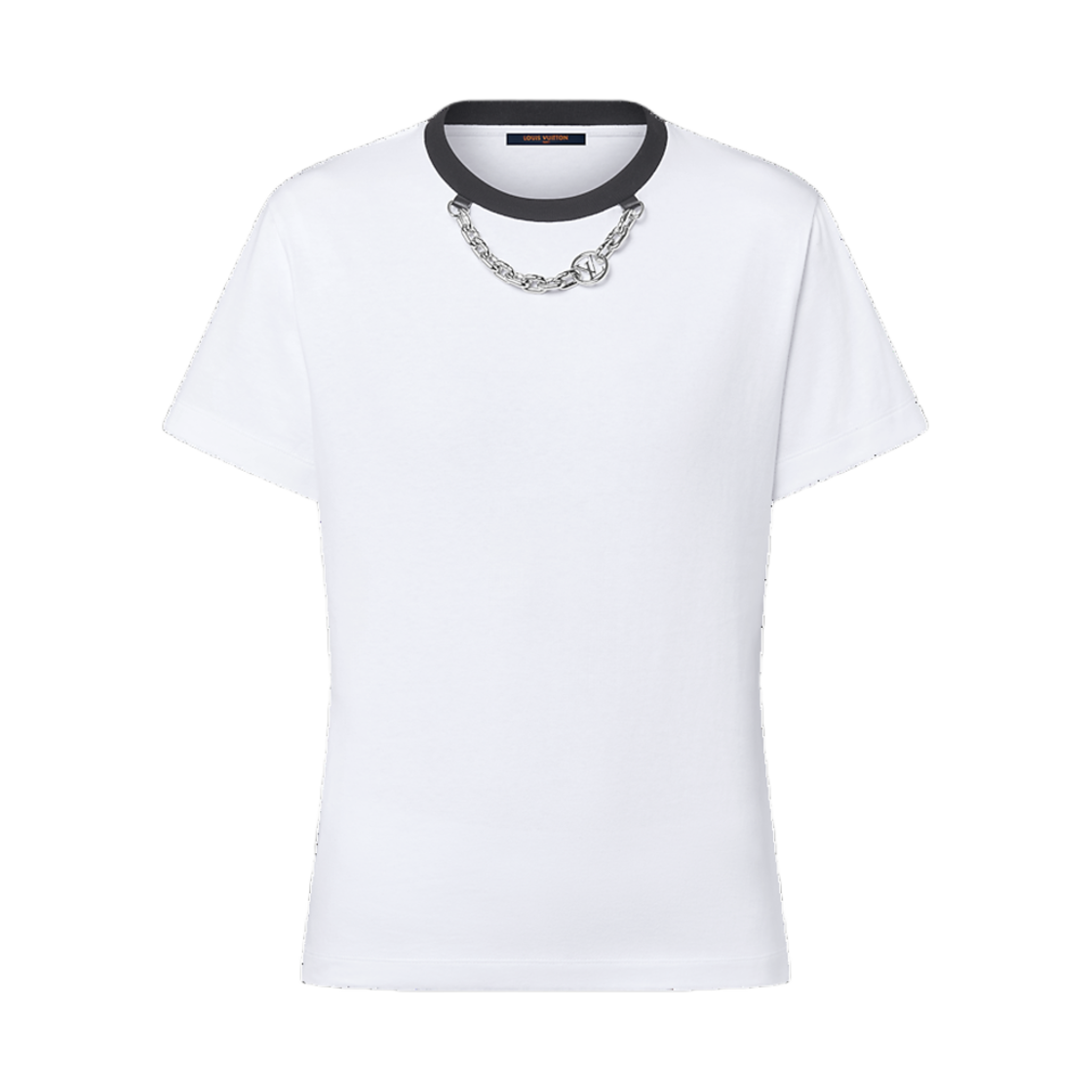 (W) 루이비통 청키 체인 티셔츠 화이트((W) Louis Vuitton Chunky Chain T-Shirt White) - 1