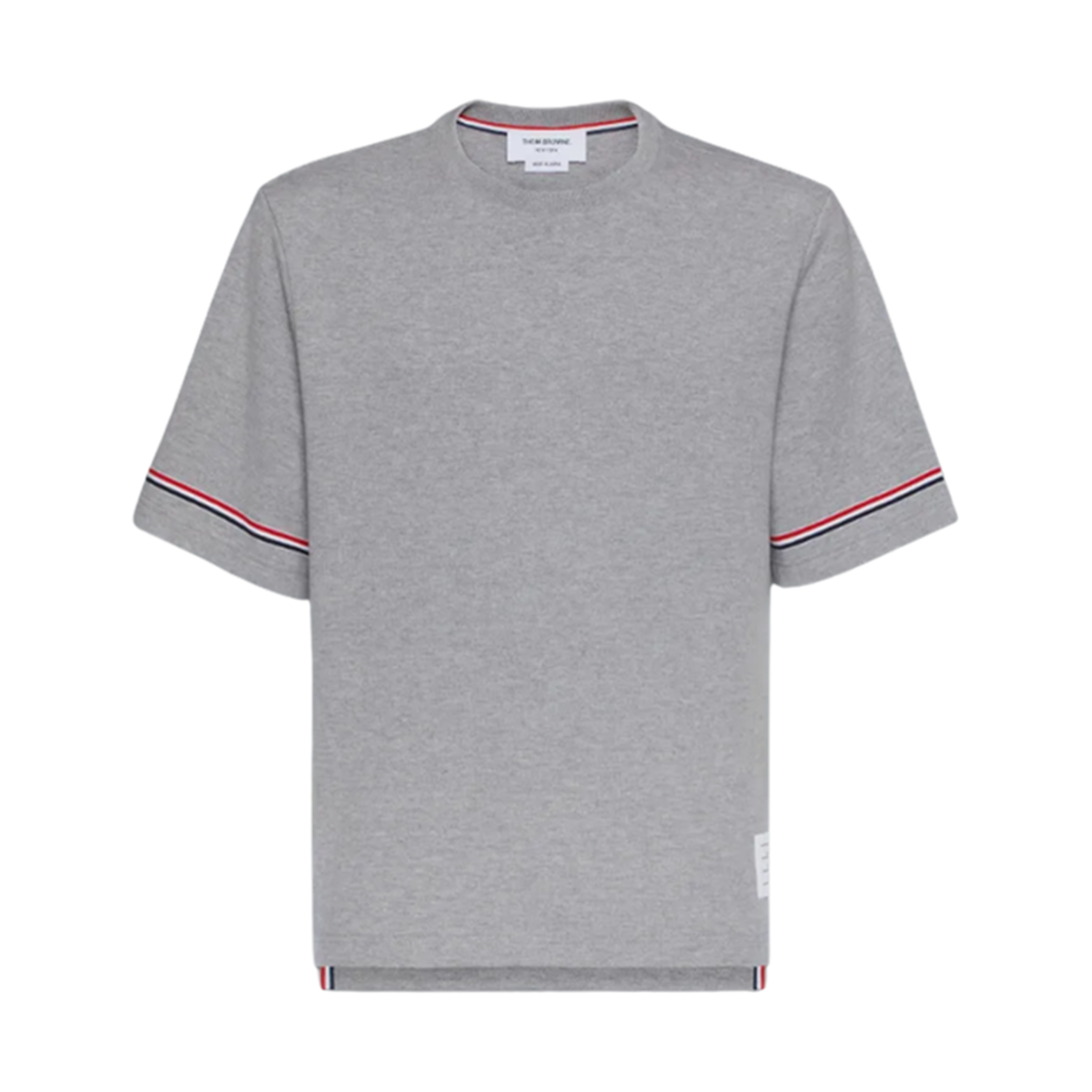 MJS282A-J0199-055 Thom Browne Cotton Rugby T-Shirt Grey