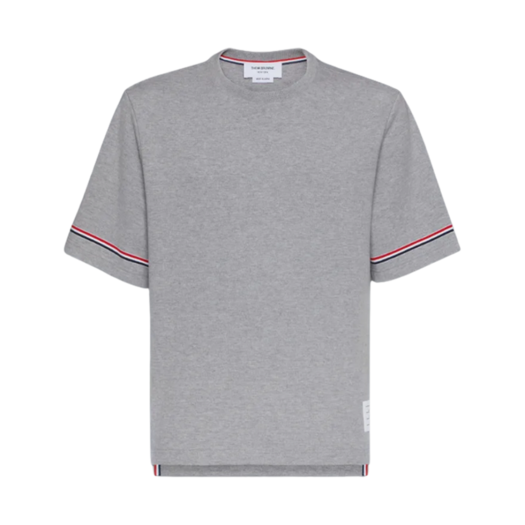 Thom Browne Cotton Rugby T-Shirt Grey