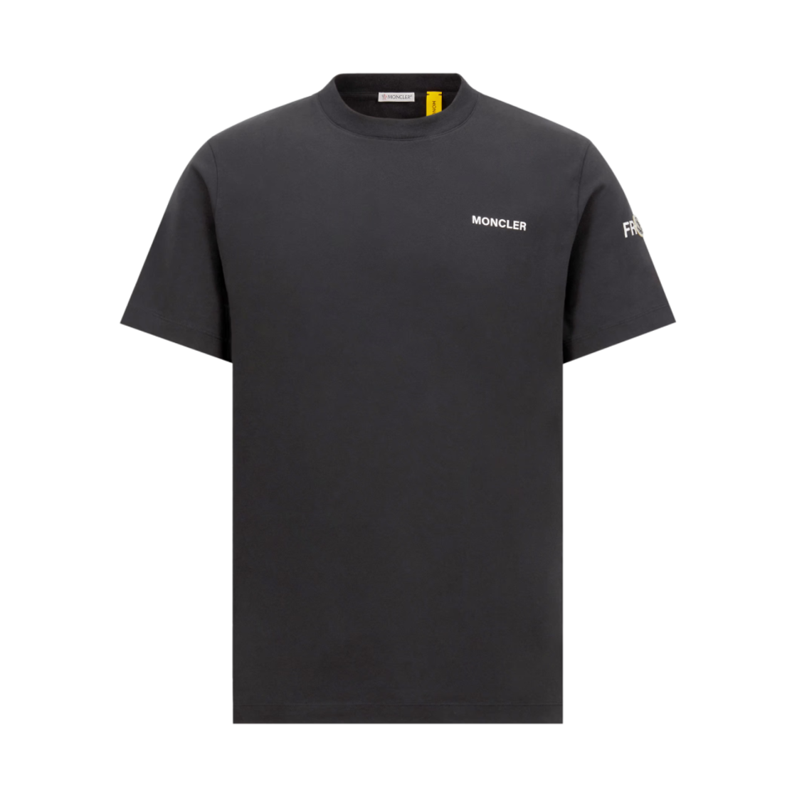 K1-09U-8C00002-M3265-999 Moncler x Fragment Maxi Logo Cotton T-Shirt Black - 25SS