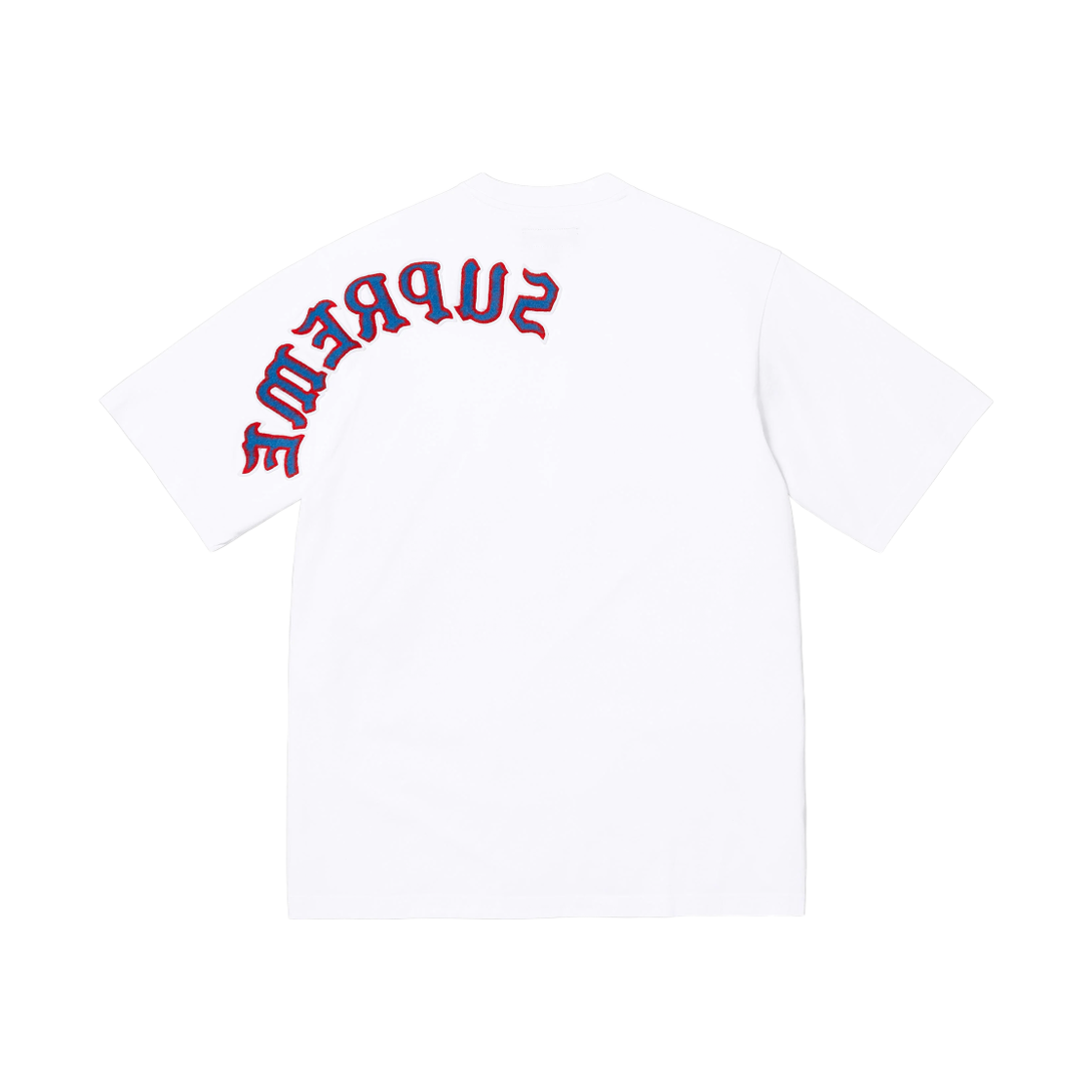 - Supreme Brushed Arc S/S Top White - 25SS