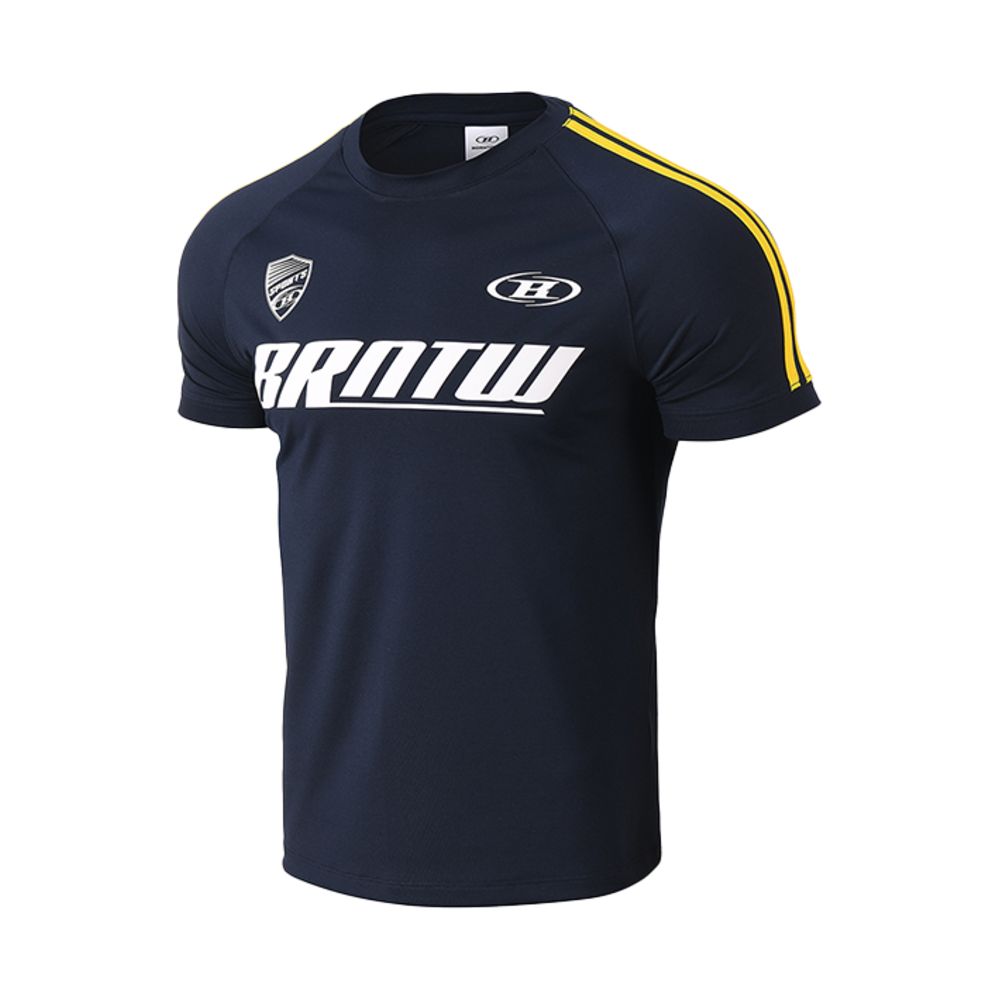 본투윈 BRNTW 트랙 라인 티셔츠 네이비