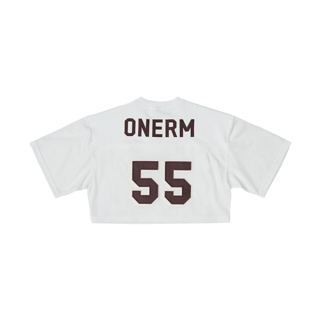 (W) 원알엠 와일드 캣츠 크롭 럭비 저지 오프 화이트((W) ONERM Wild Cats Cropped Rugby Jersey Off White)