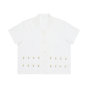 STU Dandelion Embroidery Shirt White