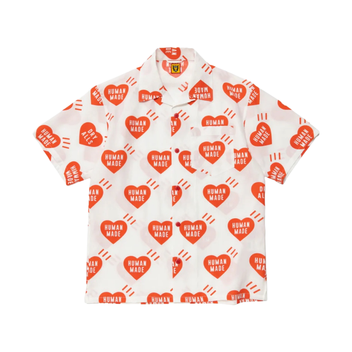 휴먼 메이드 하트 알로하 셔츠 화이트(Human Made Heart Aloha Shirt White) - 1