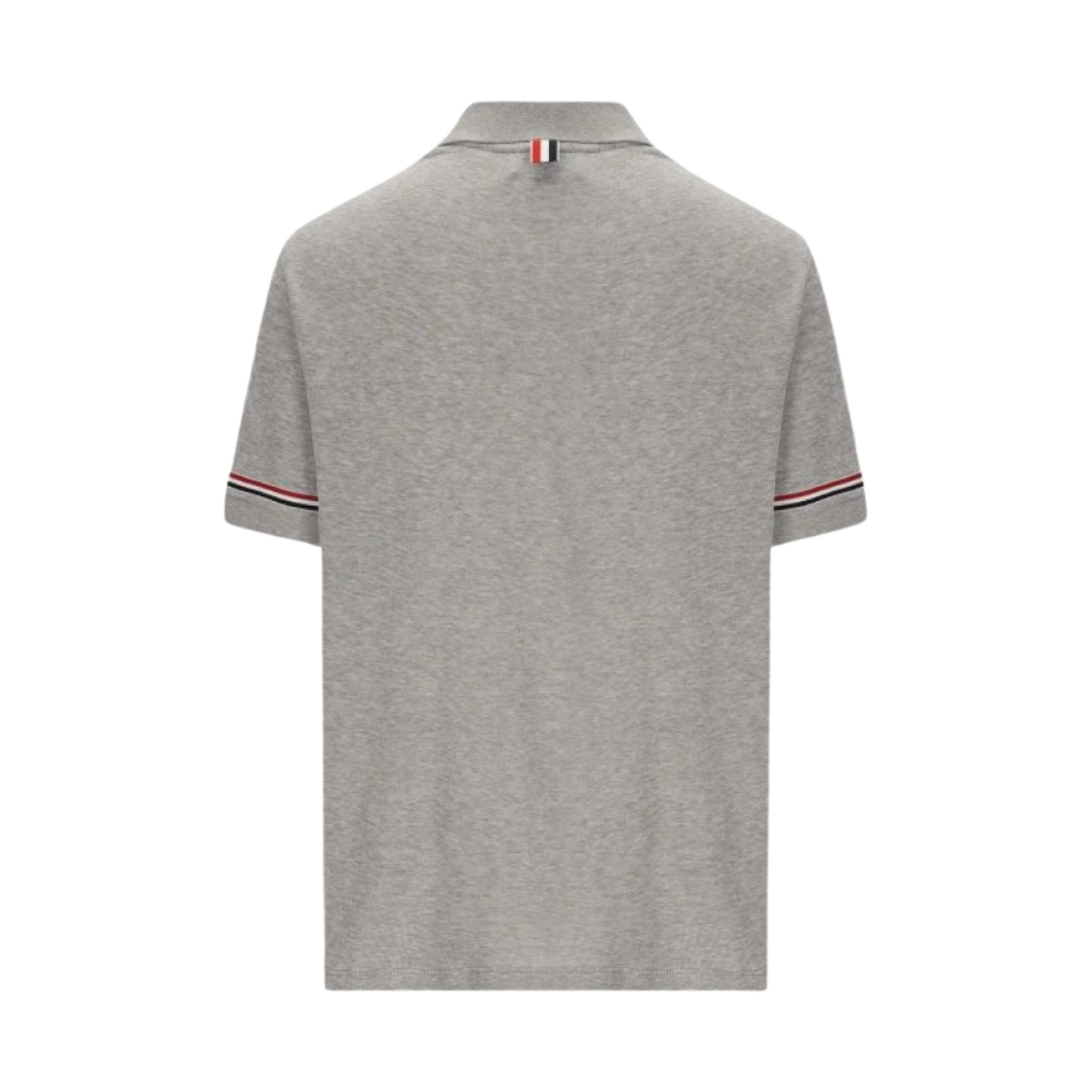 톰브라운 라이트웨이트 코튼 숏슬리브 폴로 미디움 그레이(Thom Browne Lightweight Cotton Short Sleeve Polo Medium Grey) - 2