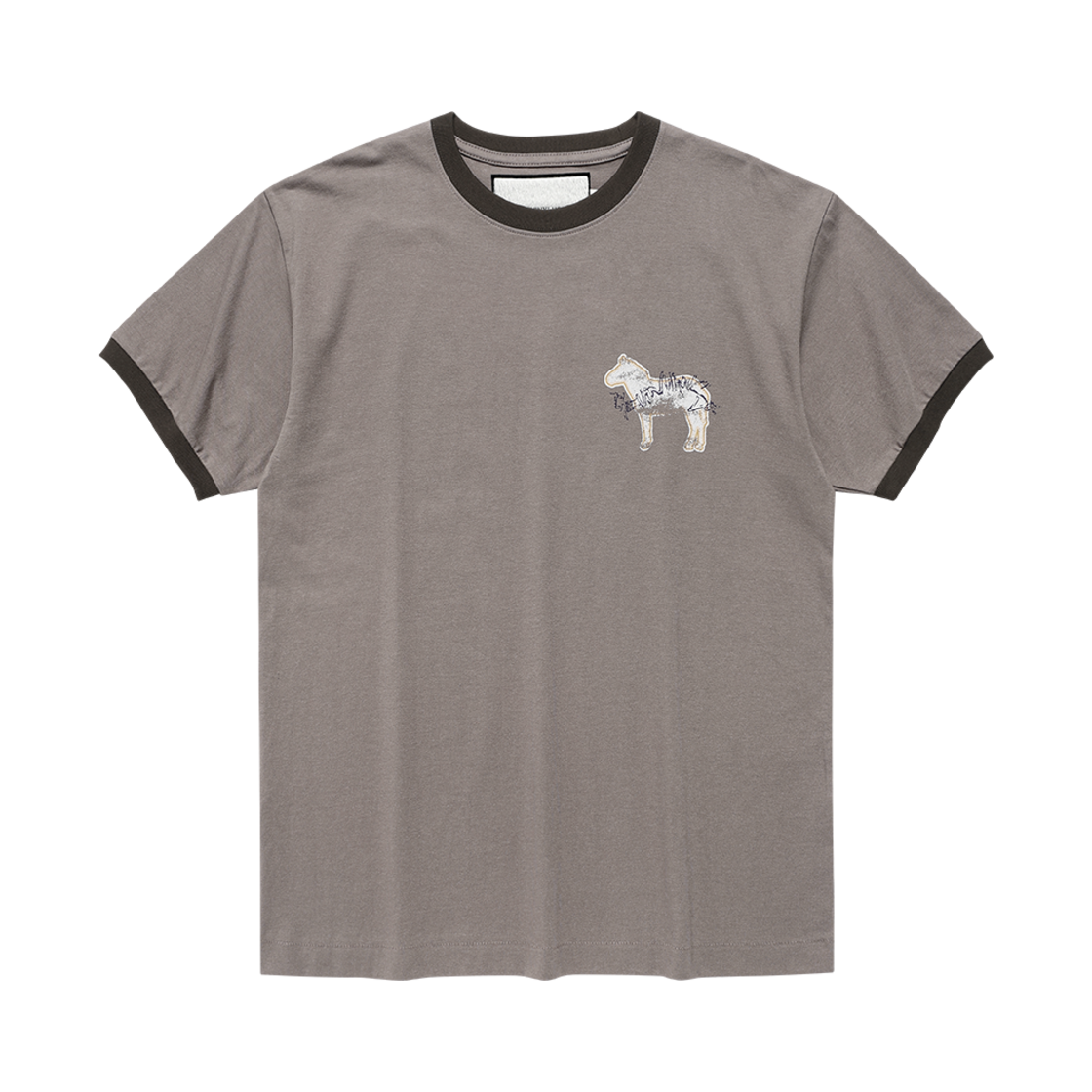 더바이닐하우스 말 스티커 티셔츠 모카